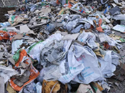 二装垃圾物料图 装修垃圾分选生产线