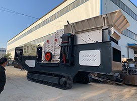 履带移动破碎机厂家推出建筑垃圾处理设备江苏现场围观